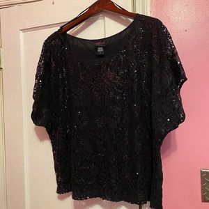 Black Holiday Blouse